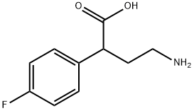 4-氨基-2-(4-氟苯基)丁酸 结构式