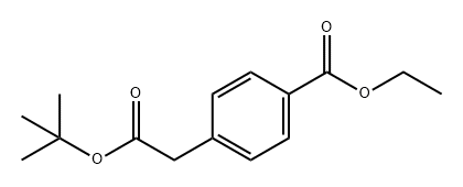 1,1-二甲基乙基-4-(乙氧基羰基)苯乙酸酯 结构式