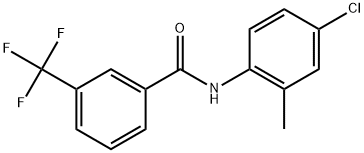 N-(4-Chloro-2-methylphenyl)-3-(trifluoromethyl)benzamide 结构式