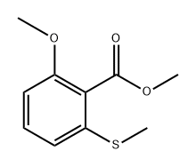 2-Methoxy-6-(methylthio)benzoic acid methyl ester 结构式