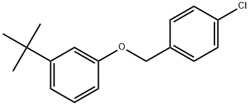 1-[(4-Chlorophenyl)methoxy]-3-(1,1-dimethylethyl)benzene 结构式