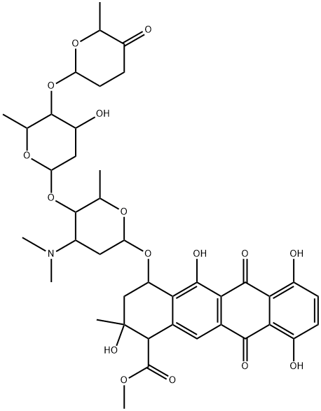 1-羟基橙色霉素 A 结构式