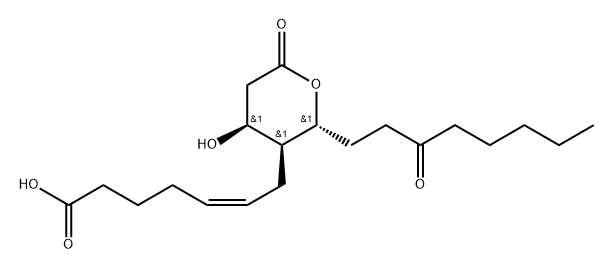 11-dehydro-13,14-dihydro-15-keto-thromboxane B2 结构式