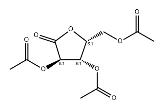 三乙酰基-D-木糖-1,4-内酯 结构式