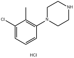 1-(3-氯-2-甲基苯基)-哌嗪盐酸盐 结构式