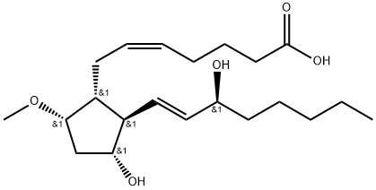 prostaglandin F2alpha 9-methyl ether 结构式