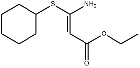 2-氨基-3A,4,5,6,7,7A-六氢苯并[B]噻吩-3-羧酸乙酯 结构式