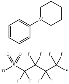 全氟丁基磺酸苯基硫代环戊烷 结构式