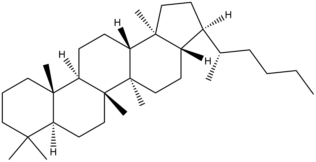 17(H),21α(H)-(22S)-Trishomohopane 结构式