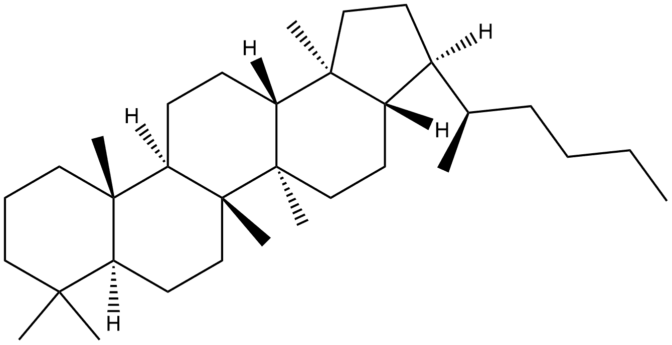 17(H),21α(H)-(22R)-Trishomohopane 结构式