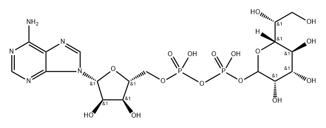 adenosine 5'-diphosphate-glycero-mannoheptose 结构式