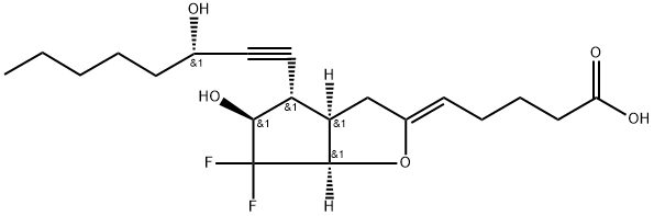 10,10-difluoro-13-dehydroprostacyclin 结构式