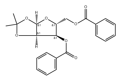 3,5-Di-O-benzoyl-1,2-O-isopropylidene-alpha-D-ribofuranose min. 99% 结构式