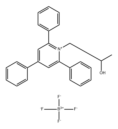 1-(2-Hydroxypropyl)-2,4,6-triphenylpyridin-1-ium tetrafluoroborate 结构式