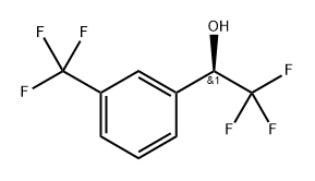 (R)-2,2,2-三氟-1-(3-(三氟甲基)苯基)乙烷-1-醇 结构式