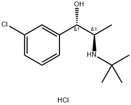 盐酸赤型二氢安非他酮 结构式