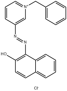3-[(2-羟基-1-萘)偶氮]-1-苯基(甲基)吡啶翁的氯化物 结构式