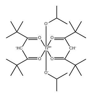BIS(ISOPROPOXY)BIS(2,2,6,6-TETRAMETHYL-3,5-HEPTANEDIONATO) TITANIUM 结构式