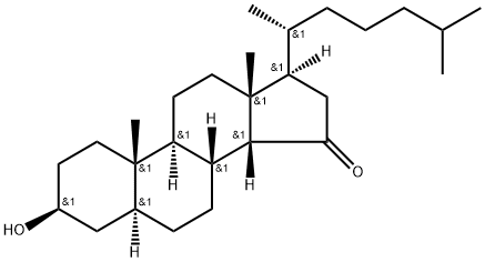 3-hydroxy-5-cholestan-15-one 结构式