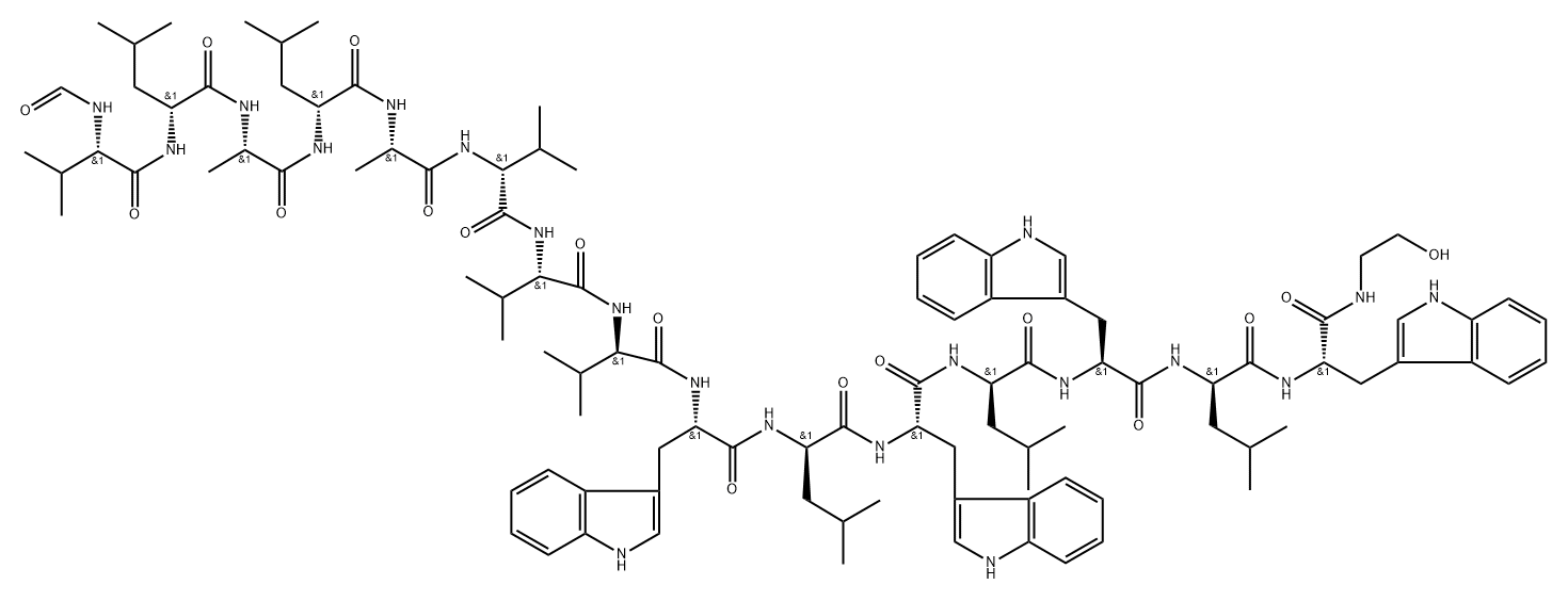 gramicidin A, Leu(2)- 结构式