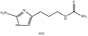 Urea, N-[3-(2-amino-1H-imidazol-5-yl)propyl]-, hydrochloride (1:1) 结构式