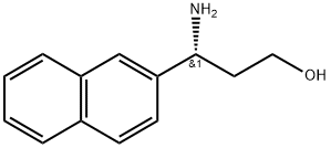 (R)-3-氨基-3-(萘-2-基)丙-1-醇 结构式