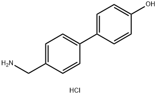 4'-(氨基甲基)-[1,1'-联苯]-4-酚盐酸盐 结构式