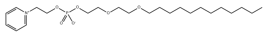 2(2-(dodecyloxy)ethoxy)ethyl-2-pyridioethyl phosphate 结构式