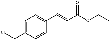 (E)-3-[4-(氯甲基)苯基]-2-丙烯酸乙酯 结构式