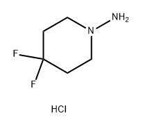 4,4-二氟哌啶-1-胺盐酸盐 结构式