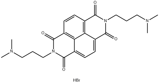 Benzo[lmn][3,8]phenanthroline-1,3,6,8(2H,7H)-tetrone, 2,7-bis[3-(dimethylamino)propyl]-, hydrobromide (1:2) 结构式