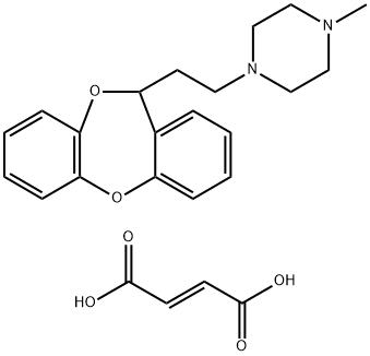 4-Methyl 2-(dibenzo(b,e) 1,4-dioxepin-11-yl)ethyl 1-piperazine difumar ate [French] 结构式