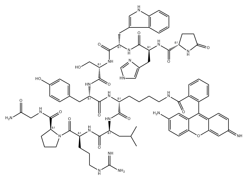 LHRH, rhodamine-Lys(6)- 结构式
