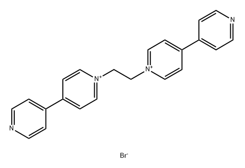 4,4'-BIPYRIDINIUM, 1,1''-(1,2-ETHANEDIYL)BIS-, DIBROMIDE 结构式