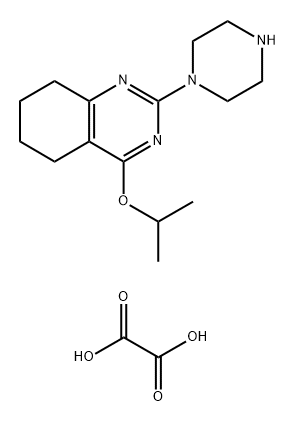 4-Isopropoxy-2-(piperazin-1-yl)-5,6,7,8-tetrahydroquinazoline oxalate 结构式