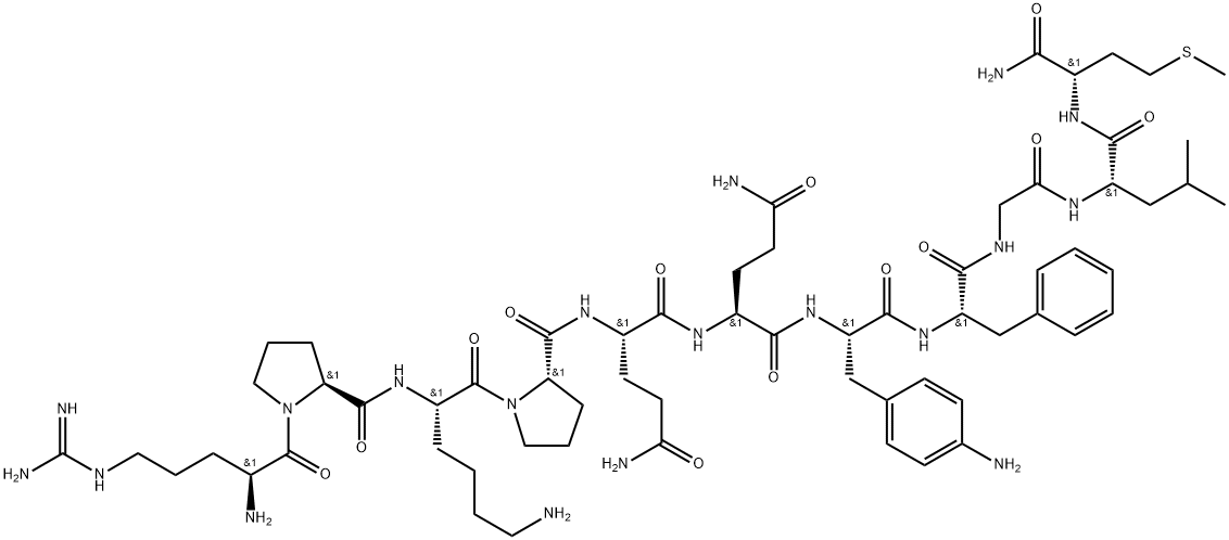 substance P, amino(4)-Phe(7)- 结构式