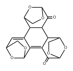 1,4:6,9:11,14-Triepoxybenzo1,2-c:3,4-d:5,6-dtrisoxepin-10,15(9H,14H)-dione, 1,3,4,5b,6,7,10a,10b,11,12-decahydro-, 1R-(1.alpha.,4.alpha.,5b.alpha.,6.beta.,9.beta.,10a.alpha.,10b.alpha.,11.alpha.,14.alpha.)- 结构式