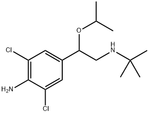Benzeneethanamine, 4-amino-3,5-dichloro-N-(1,1-dimethylethyl)-β-(1-methylethoxy)- 结构式