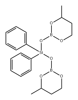 2,2-[(DIPHENYLSILYLENE)BIS(OXY)]BIS[4-METHYL-[1,3,2]-DIOXABORINANE 结构式