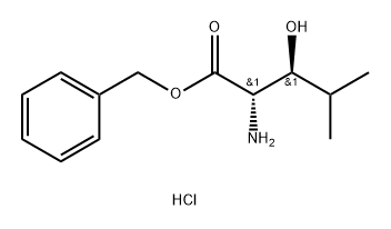 (2S,3S)-2-氨基-3-羟基-4-甲基戊酸苄酯盐酸盐 结构式