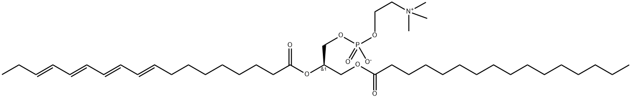 1-palmitoyl-2-parinaroylphosphatidylcholine 结构式
