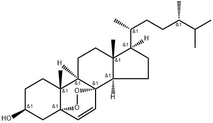 5α,8α-Epidioxyergost-6-en-3β-ol 结构式