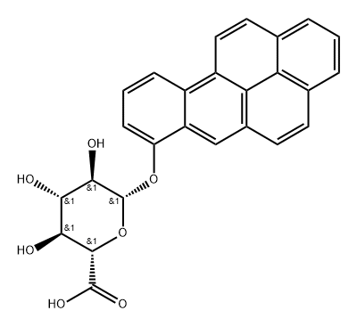 BENZO(A)PYRENYL-7-GLUCURONIDE 结构式