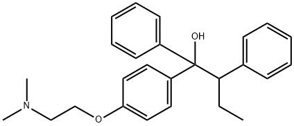 1-[4-(2-DIMETHYLAMINOETHOXY)[14C]PHENYL)]-1,2-DIPHENYLBUTAN-1-OL 结构式