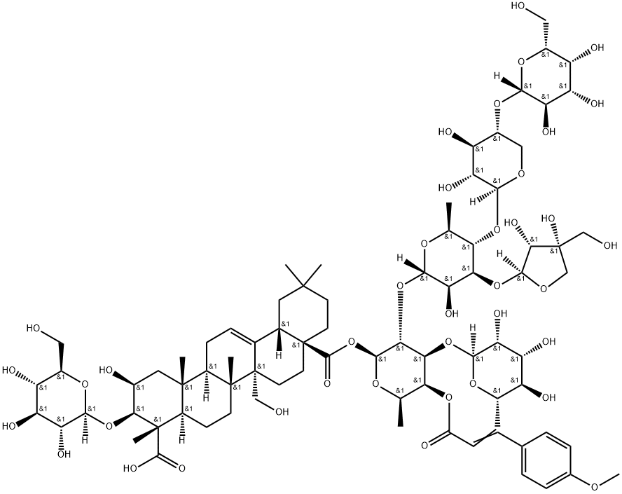 远志皂苷 A 结构式