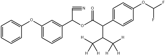 氟氰戊菊酯D6 结构式