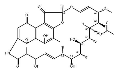 16,17-dihydro-17-hydroxyrifamycin S 结构式