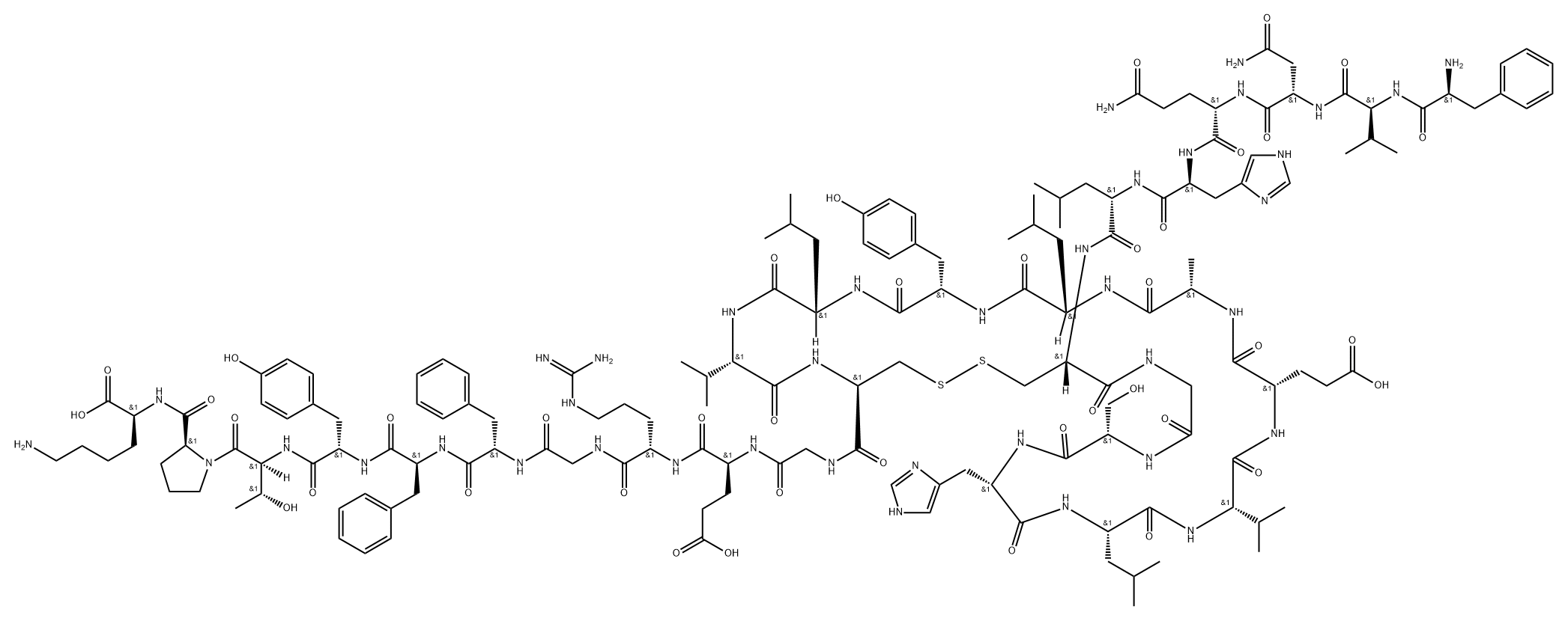 insulin, disulfide-des-Ala(B30)- 结构式