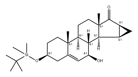 3H-Cycloprop[15,16]androsta-5,15-dien-17-one,3-[[(1,1- 结构式