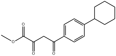 Benzenebutanoic acid, 4-cyclohexyl-α,γ-dioxo-, methyl ester 结构式